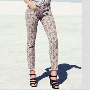 J. Crew Liberty floral print toothpick jean, 32